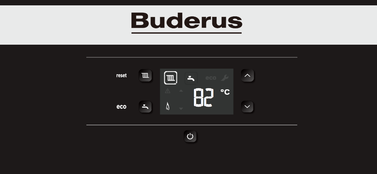 Панель управления котла Будерус U072 